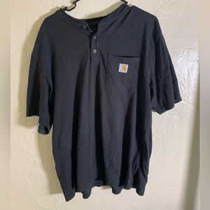 Carhartt Henley short-sleeve black size large